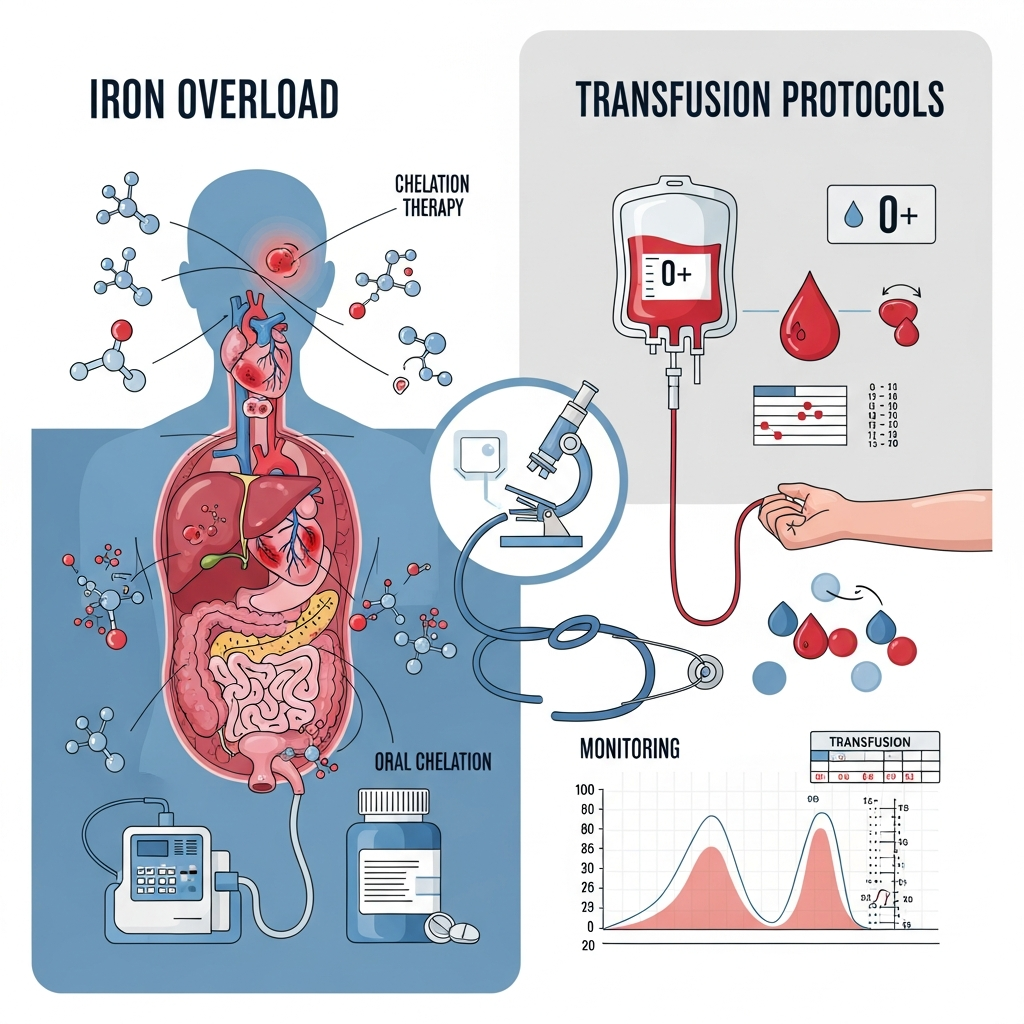 Iron overload in thalassemia care