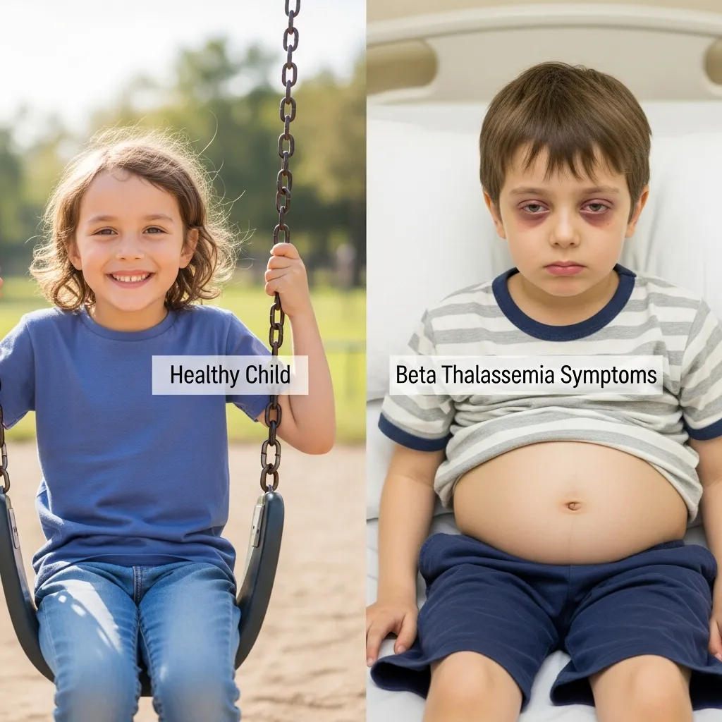 Beta thalassemia symptoms overview