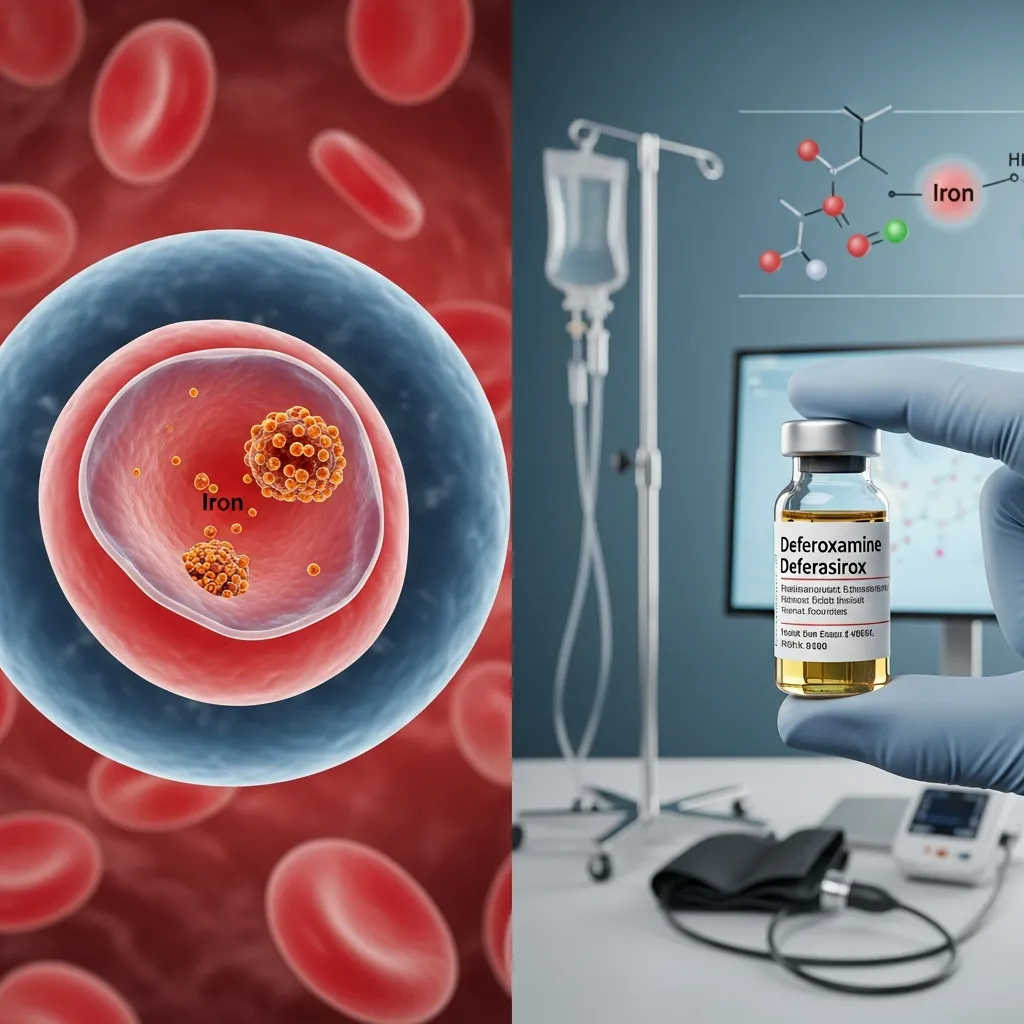 Iron overload treatment in thalassemia.