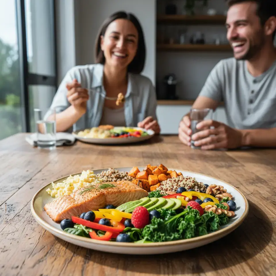 Nutrition and blood health diet illustration