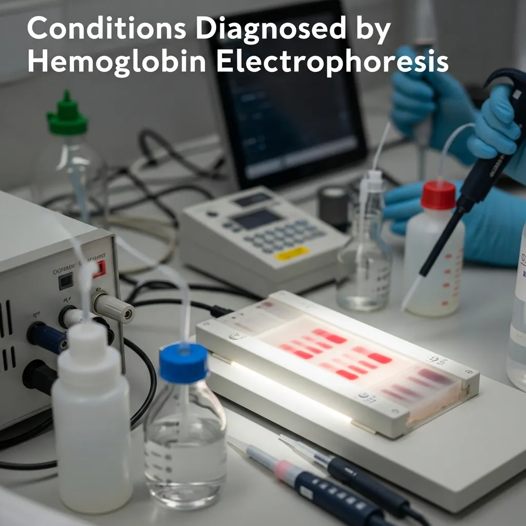 Hemoglobin electrophoresis conditions